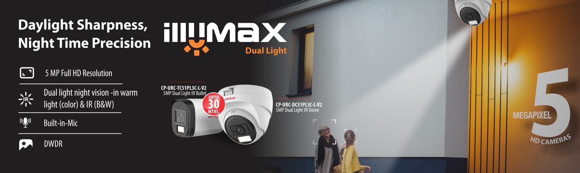 illumax 5MP Dual Light Built in Mic DWDR