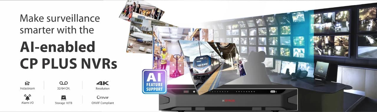 AI - Enabled CP Plus NVRs